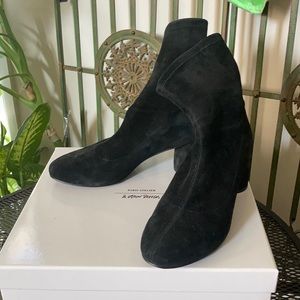 Black Suede Sock Booties by & Other Stories.